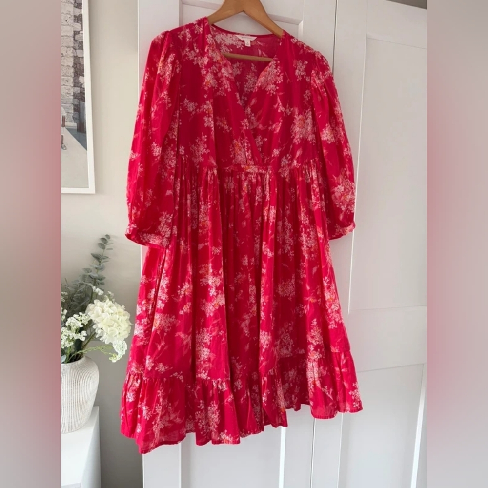Red Floral Dress